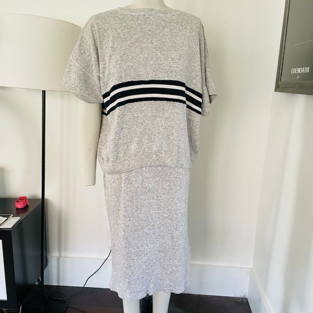 Nancy Heller Ribbed Skirt Set